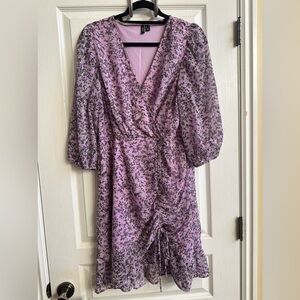 Vero Moda floral purple dress brand new size L